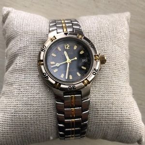 Bulova stainless steel two tone watch